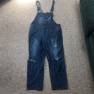 Distressed Overalls